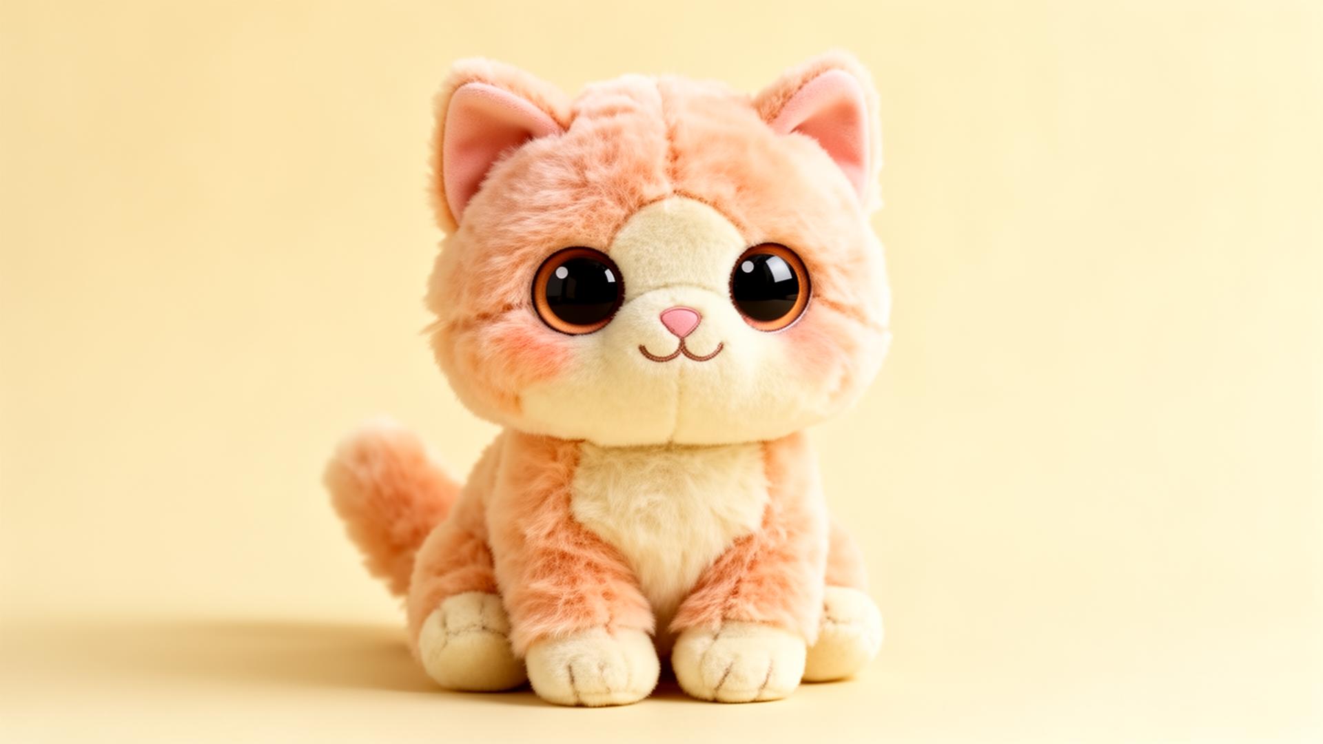 CuddleCritter plush kitten toy